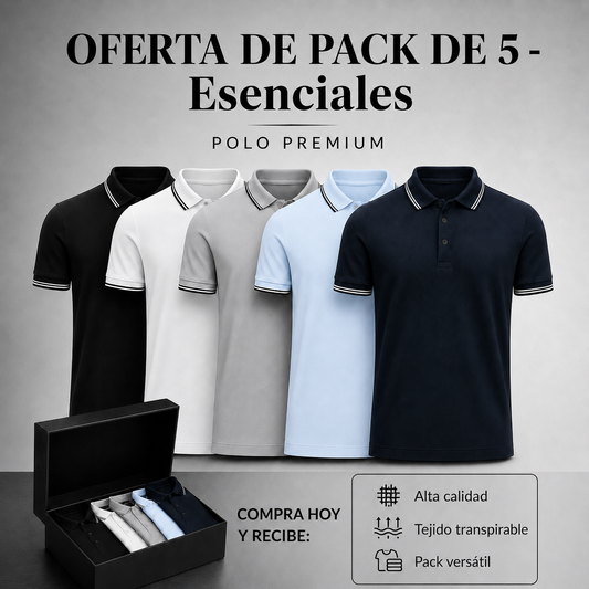 Pack de 5 Polos Clássicos