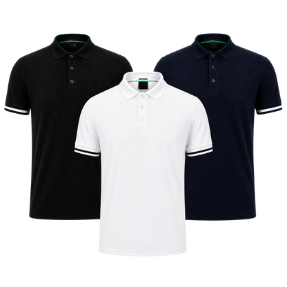The Premium Polo Set — Pack of 3