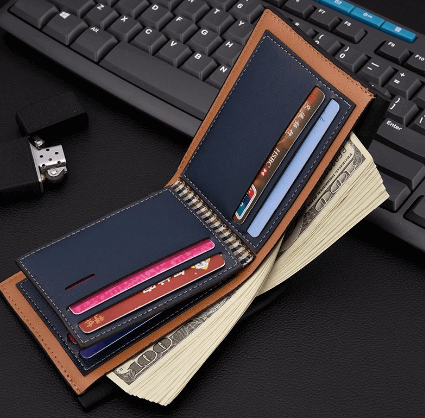Men's Embossed Multi - Card Wallet - Sanvelier