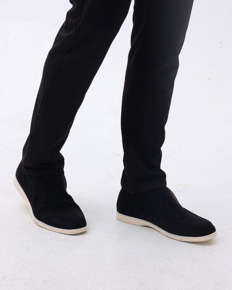 Old Money High Suede Loafers - Sanvelier