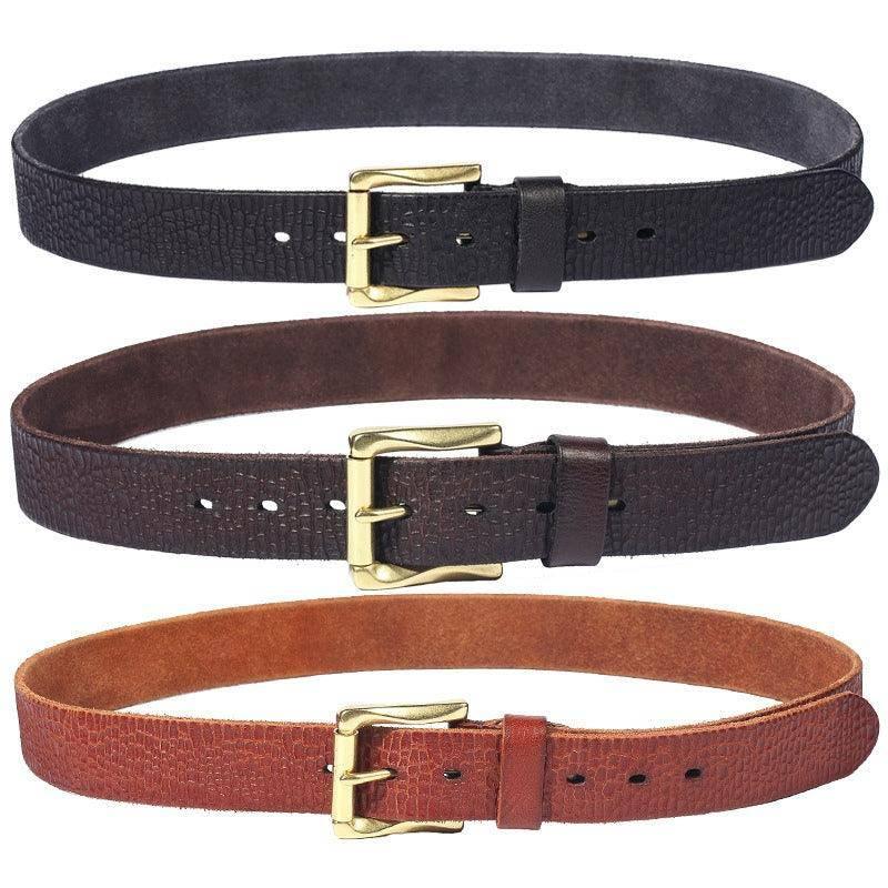 High-quality Grained Leather Belt For Men Sinaaq Brand – photo 6